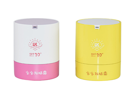 Packaging Innovations 50g airless cream jar with bottom rotation and replaceable design