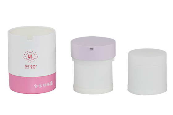 Packaging Innovations 50g airless cream jar with bottom rotation and replaceable design