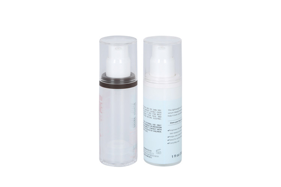 Custom Color 30ml Empty Foundation Bottle With Pump Ailress Od 36mm