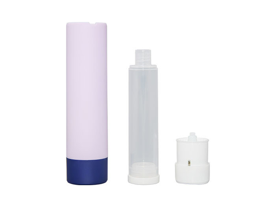 PP replaceable rotary airless pump  bottle 30ml 50ml  and refillable  jar  system 50g