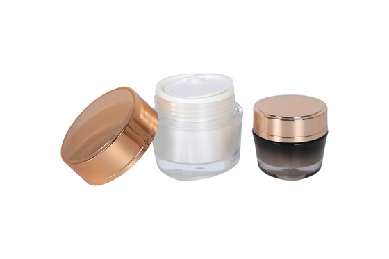 High Quality 100ml 120ml PET Dropper Serum Bottle 15g 50g Acrylic Face Cream Jar Cosmetic Skincare Packaging Set